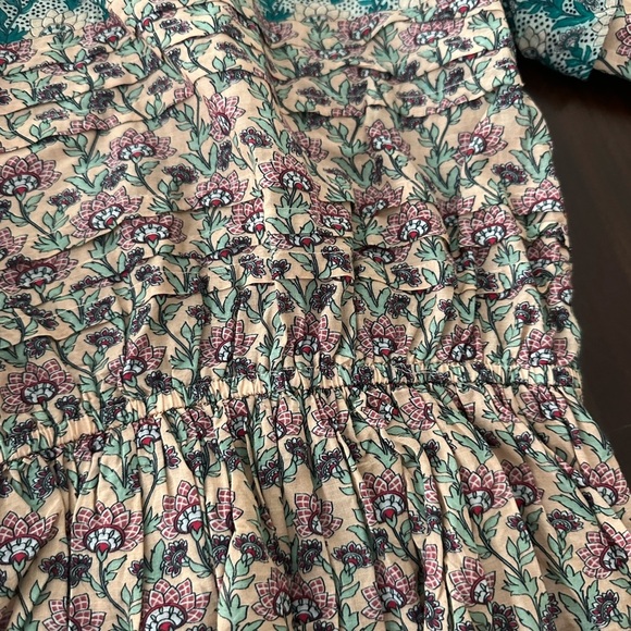 Let Me Be Anthropologie High-Neck Printed Peasant Blouse (T2) - Picture 8 of 10